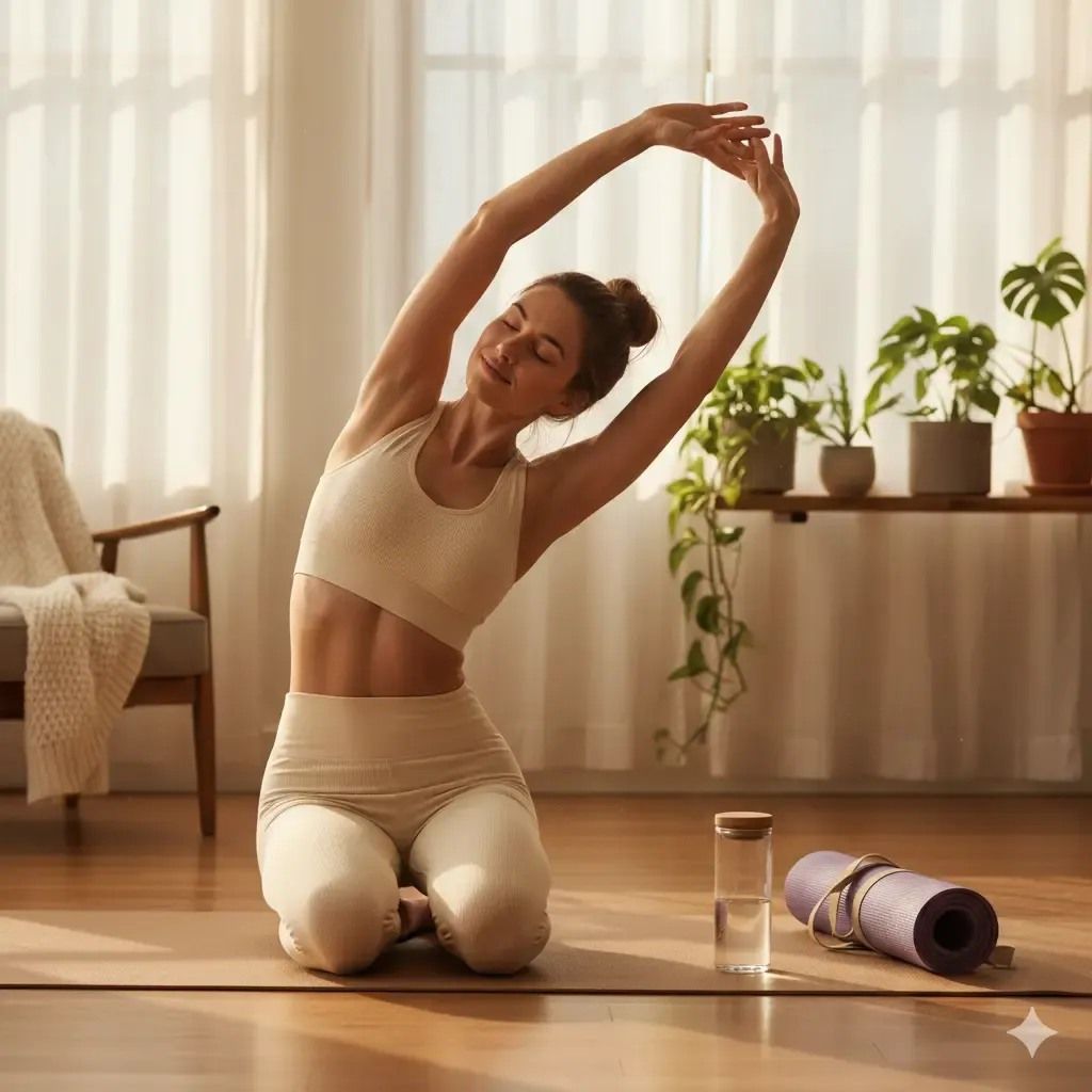 Stylized depiction of an open learning layout with soft aqua panels.